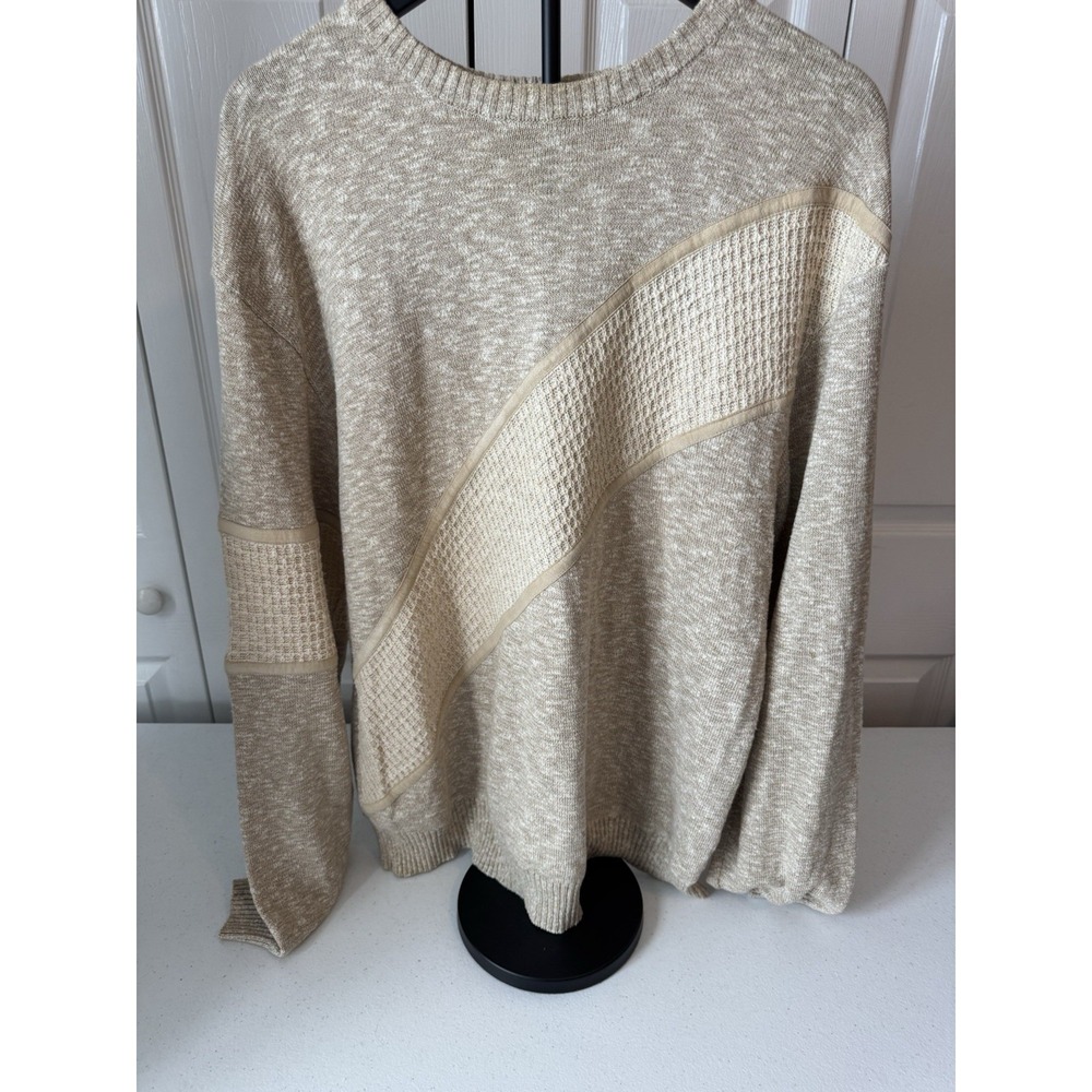 Men's St Croix Knits Vintage 90's  3D Textured Pullover Sweater XL  cotton/silk
